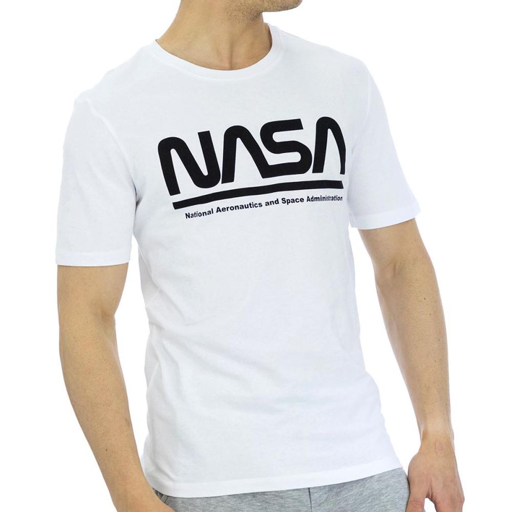 T-shirt Blanc Homme Nasa 01T pas cher
