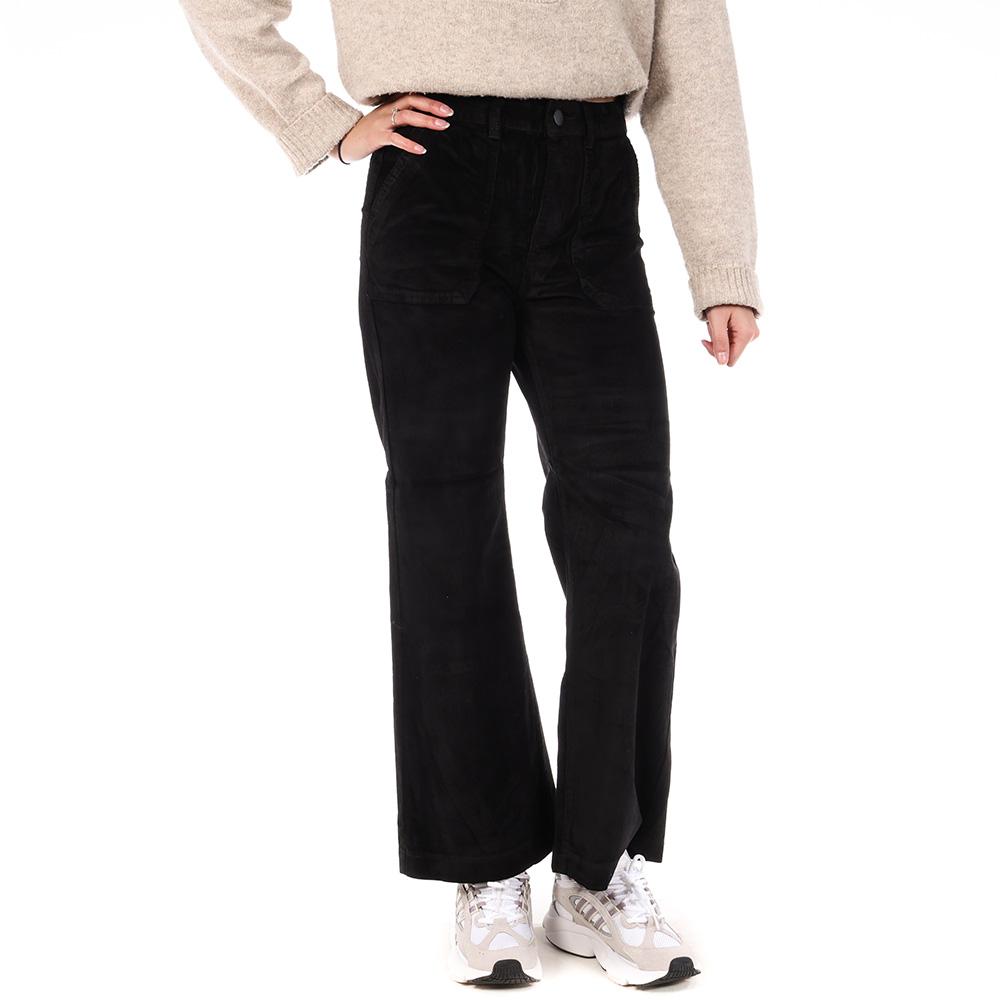 Pantalon en Velours Noir Femme Oraije Pedro pas cher