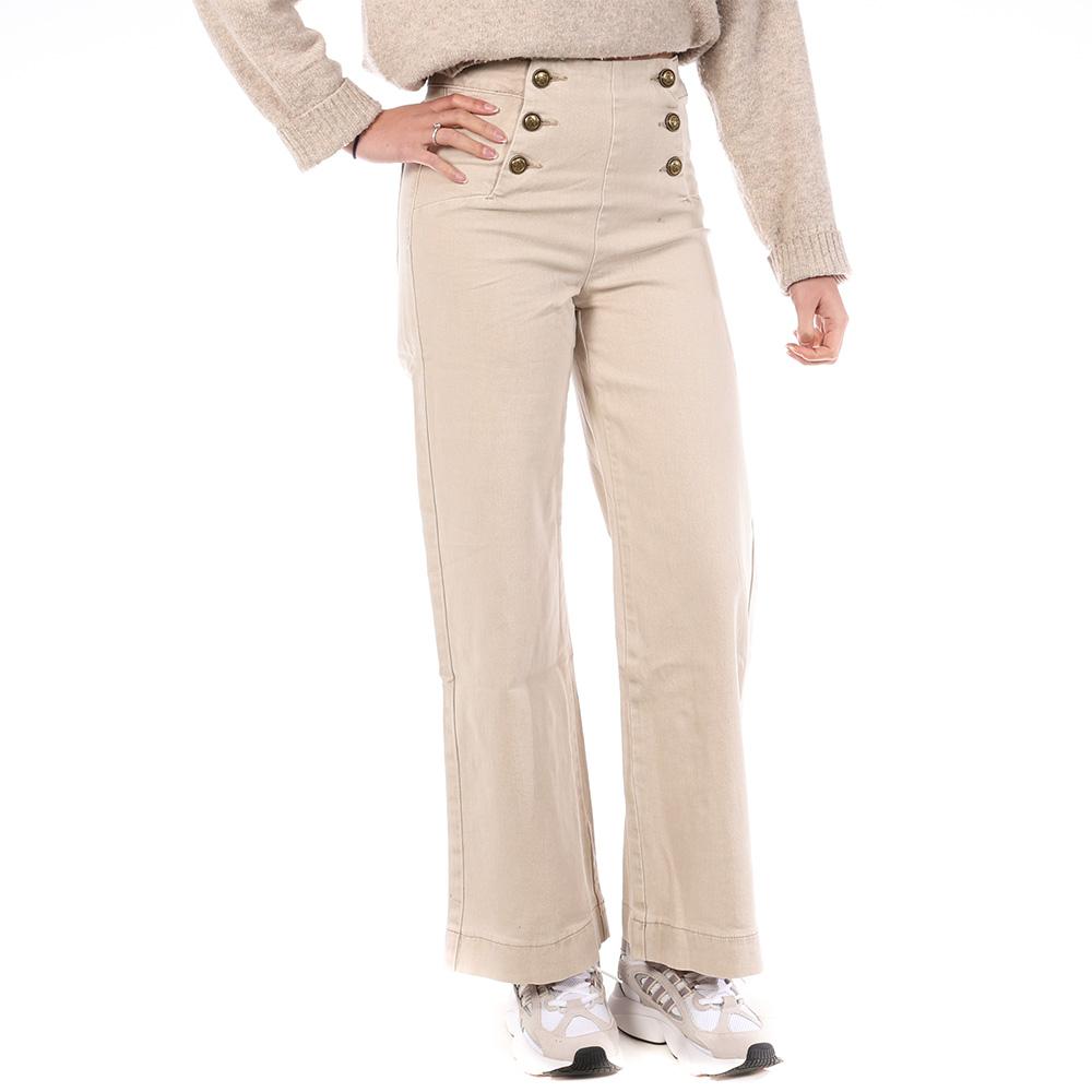 Jean Beige Femme Oraije Victorine pas cher