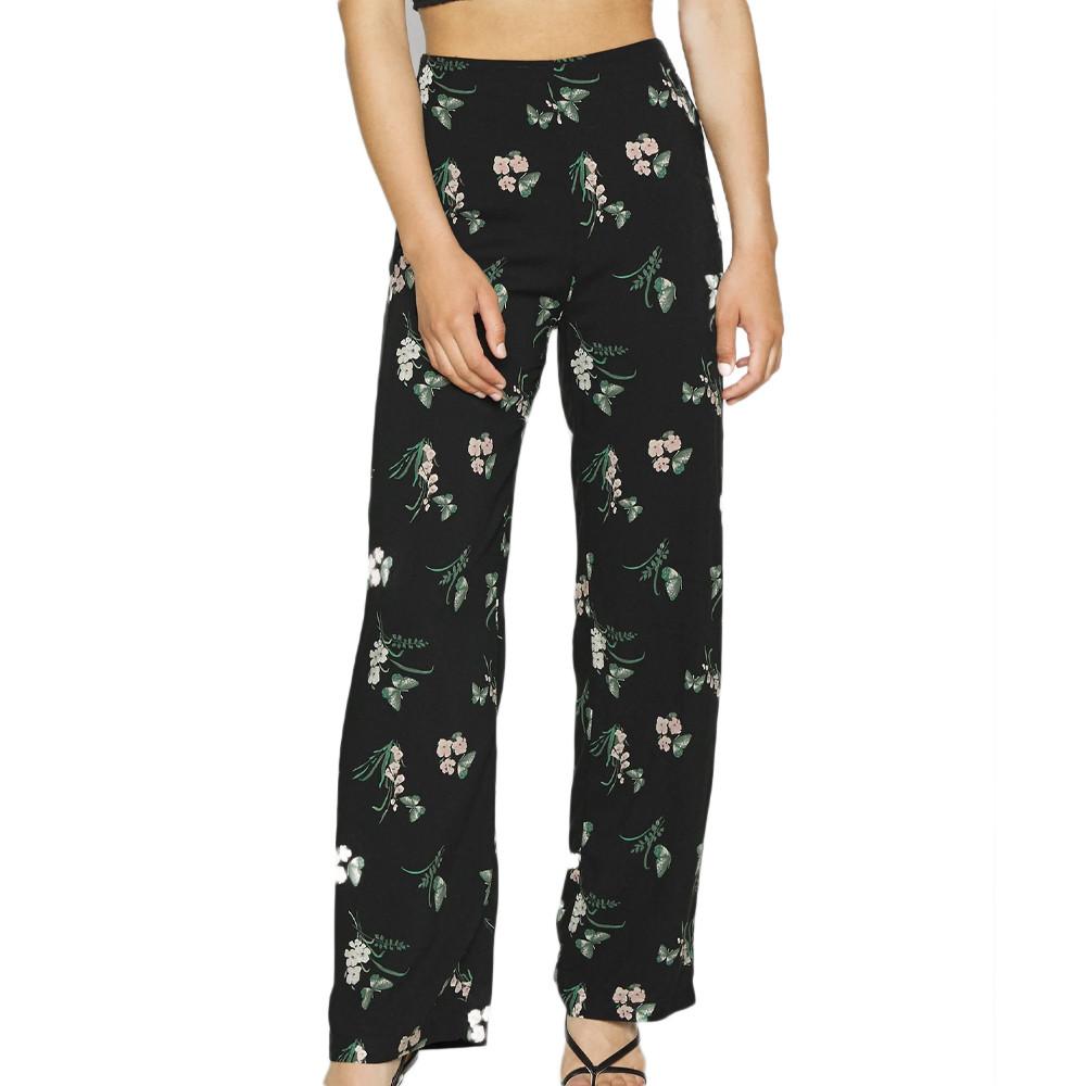 Pantalon Noir à Motifs Femme Vero Moda Curve Easy Hw Wide pas cher