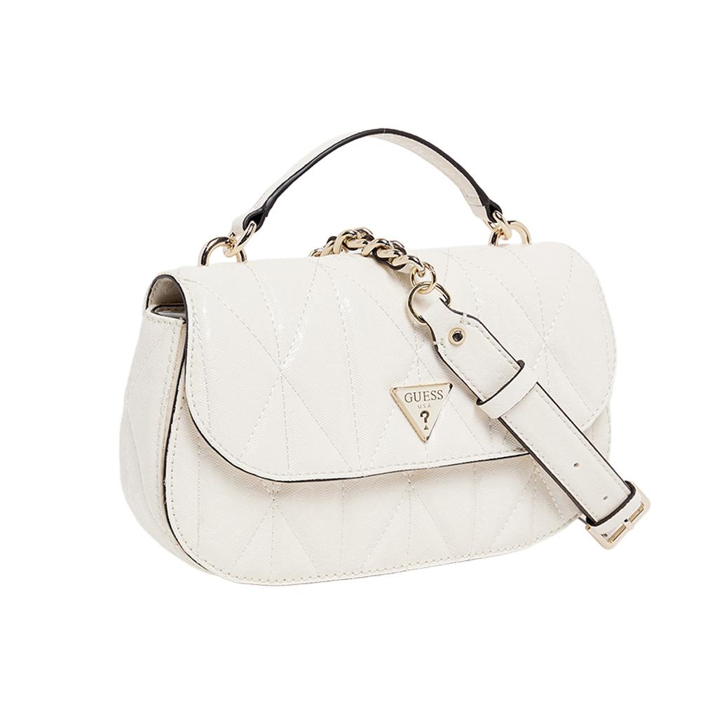 Sac à Bandoulière Blanc Femme Guess Aldina vue 3