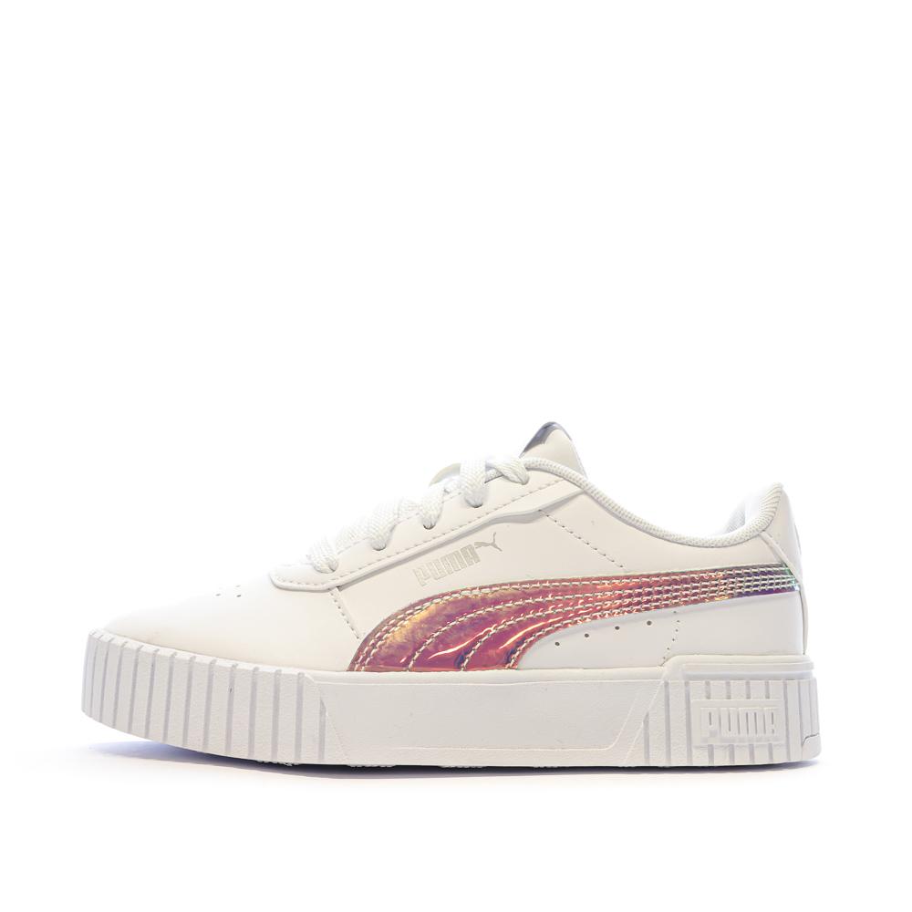 Baskets Blanche Fille Puma Carina 2.0 Holo Espace des marques