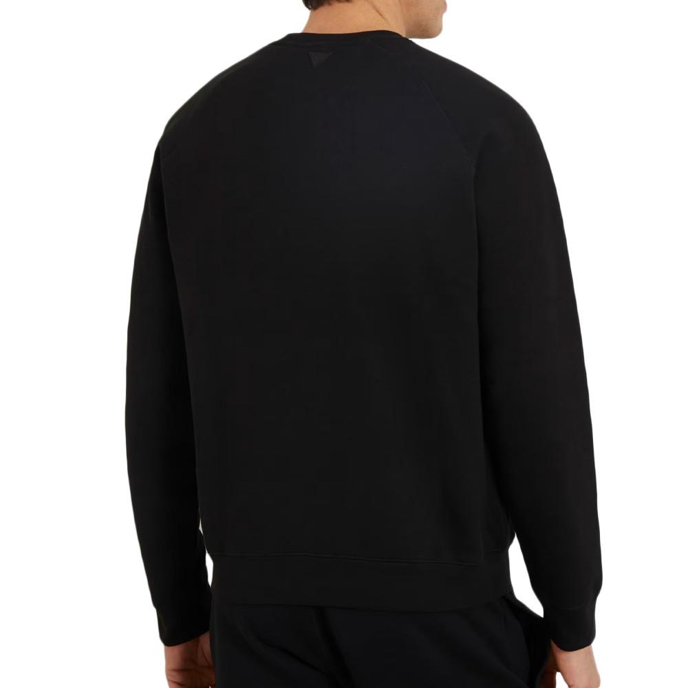 Pull Noir Homme Guess Aldwin vue 2