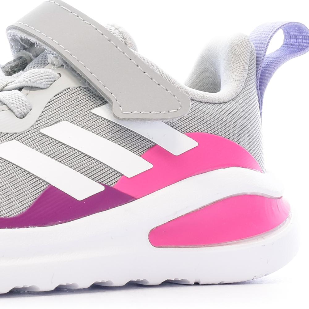 Baskets Grise Fille Adidas Fortarun El I vue 7