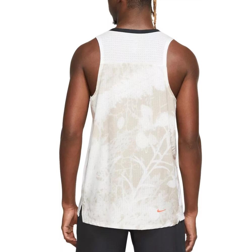 Débardeur Blanc/Orange Homme Nike Solar vue 2