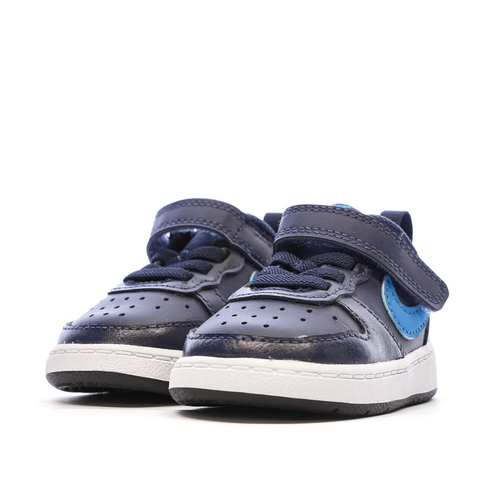 Baskets Bleu Garçon Nike Court Borough Low 2 vue 6