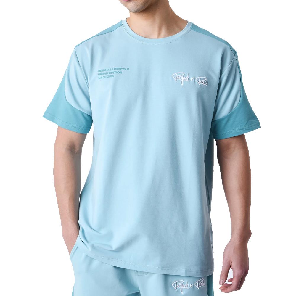 T-shirt Turquoise Homme Project X Paris Urban Edition pas cher