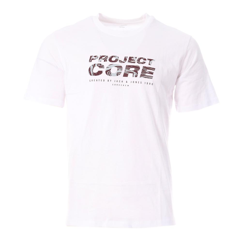 T-shirt Blanc Homme Jack & Jones Coirland 12284533 pas cher