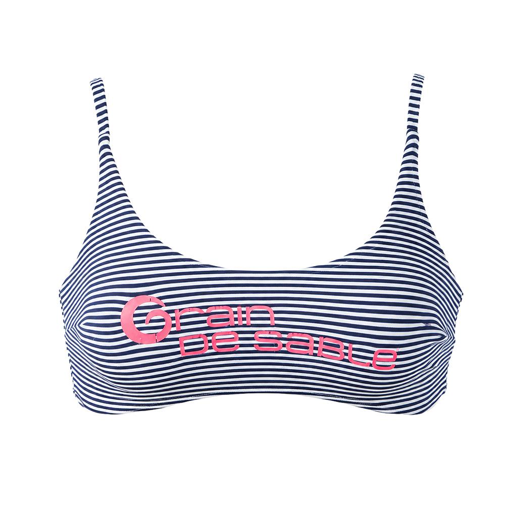 Top de bikini azul marino/blanco para mujer Garin de Sable Taylor barato