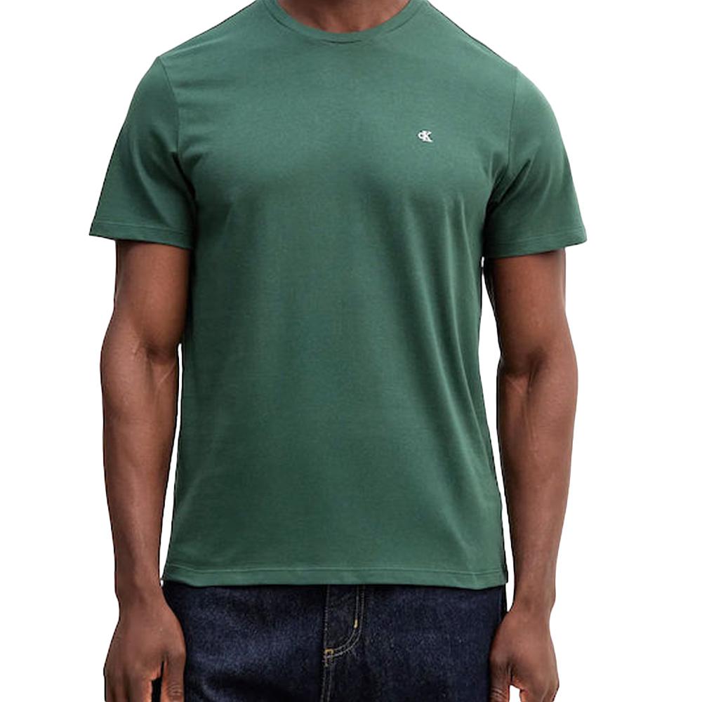 T-Shirt Vert Foncé Homme Calvin Klein Jeans Classics pas cher