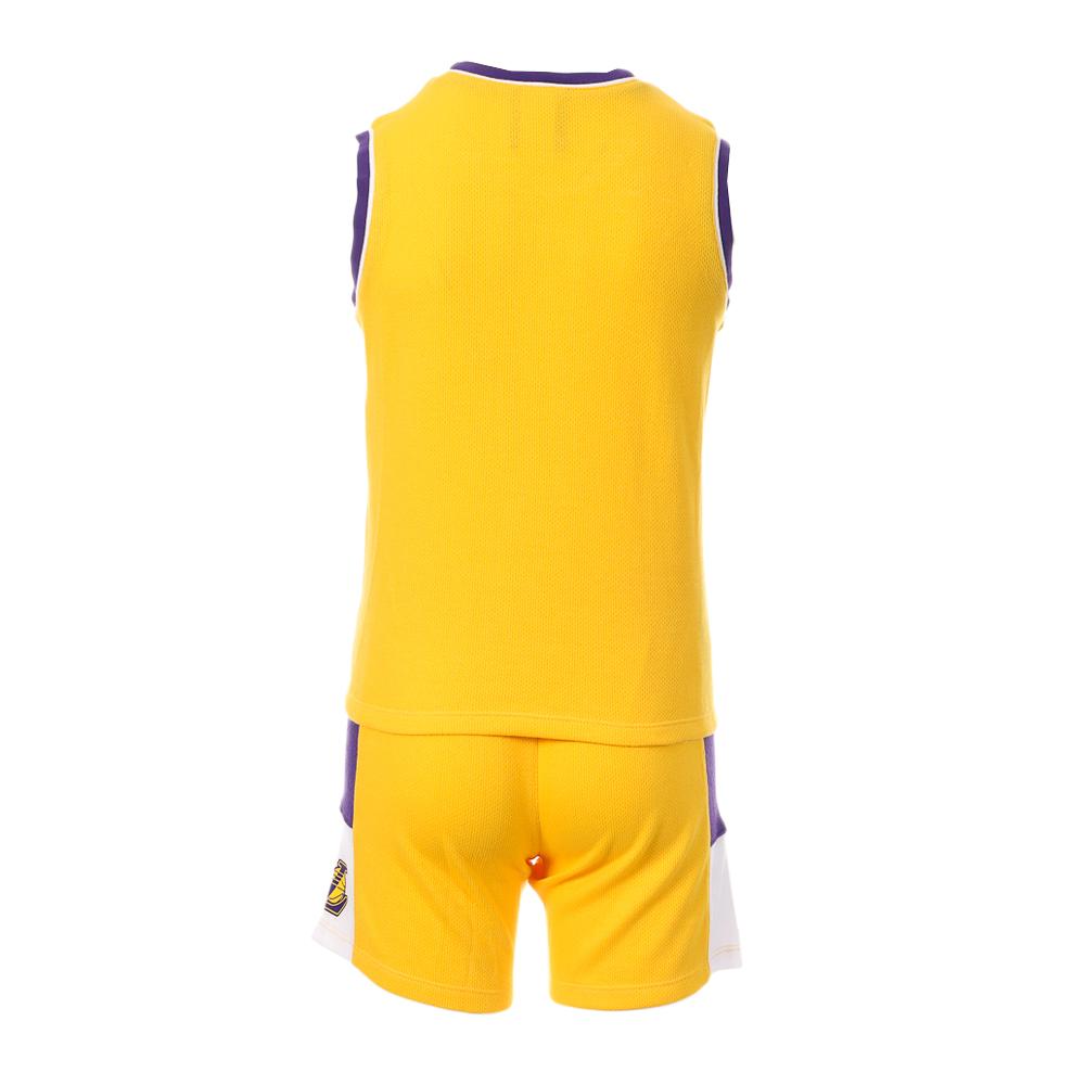 Los Angeles Lakers Ensemble basketball Jaune Garçon NBA Zone Tank vue 2