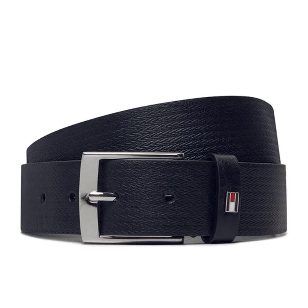 Ceinture Noir Homme Tommy Hilfiger Adan AM0AM13015 pas cher