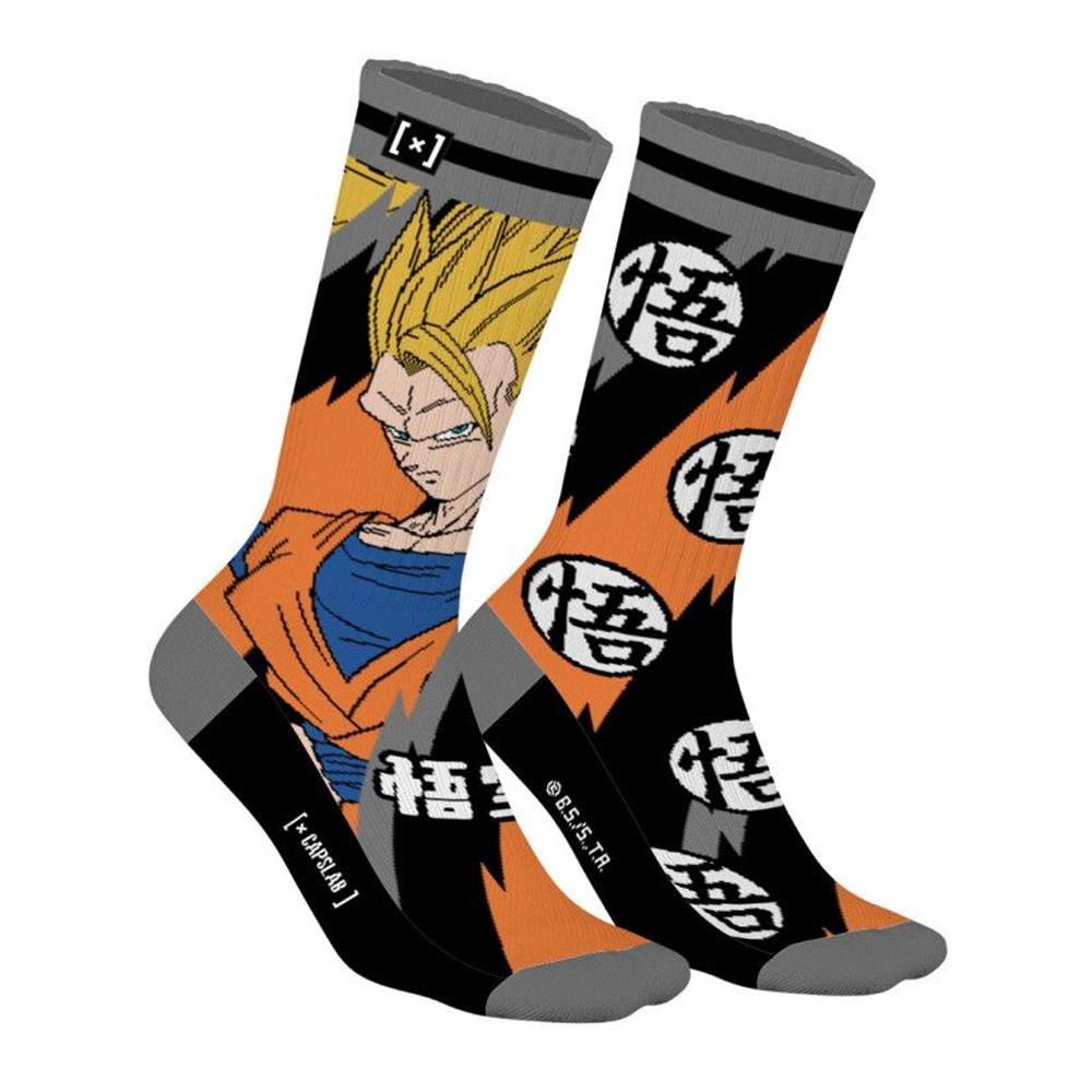 Chaussettes Noire/Orange Homme Capslab DBS2 pas cher