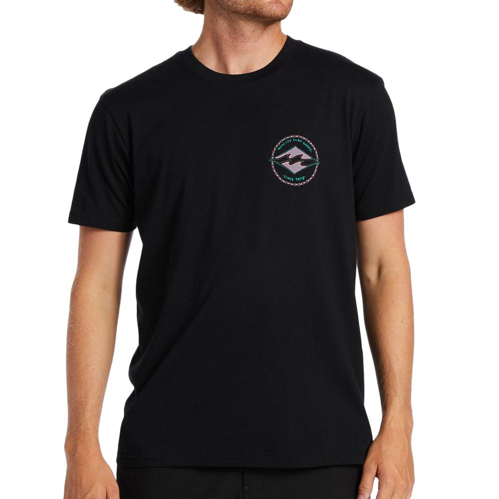 T-shirt Noir Homme Billabong Rotor Diamond pas cher