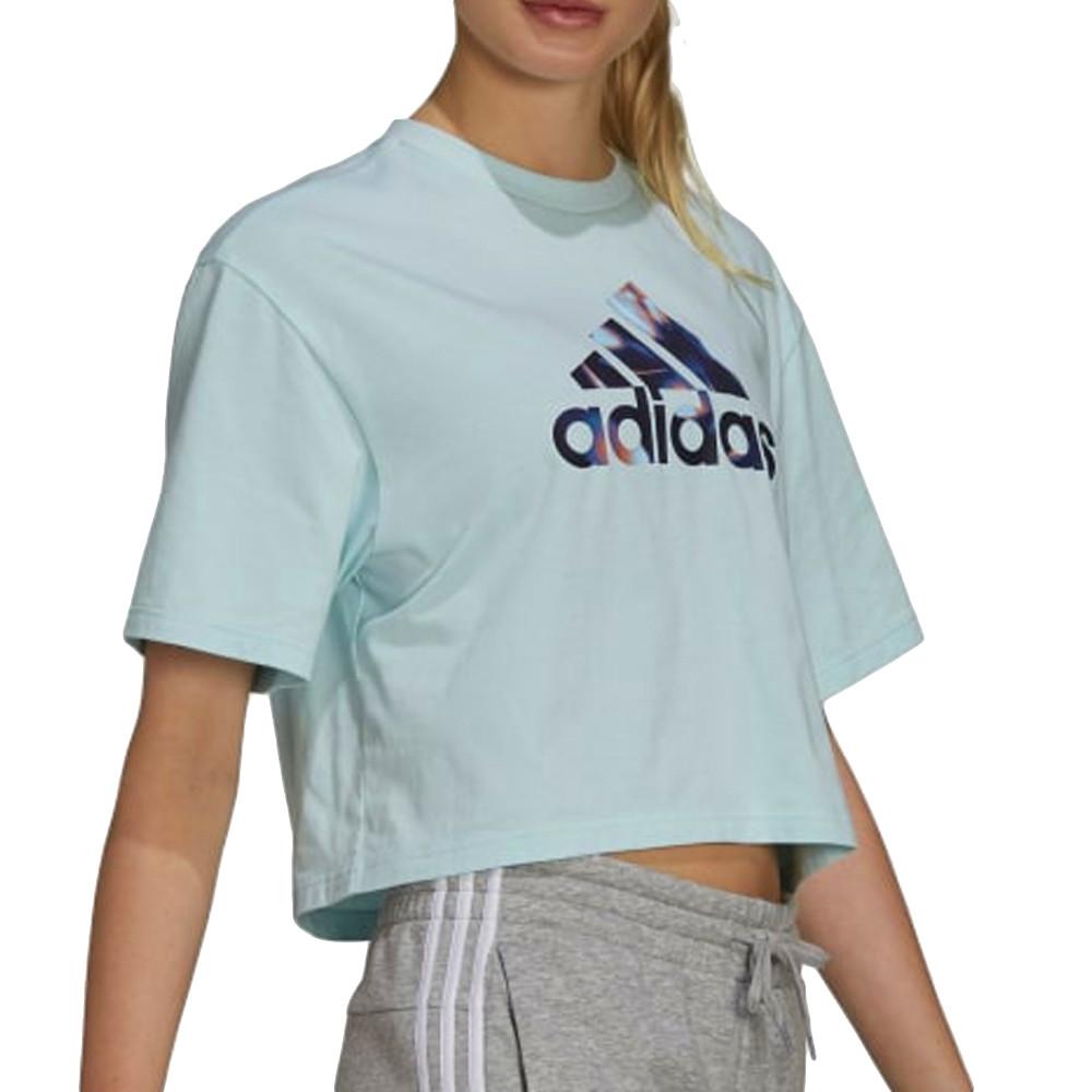 T-shirt Cop Top Bleu Femme Adidas Uforu pas cher