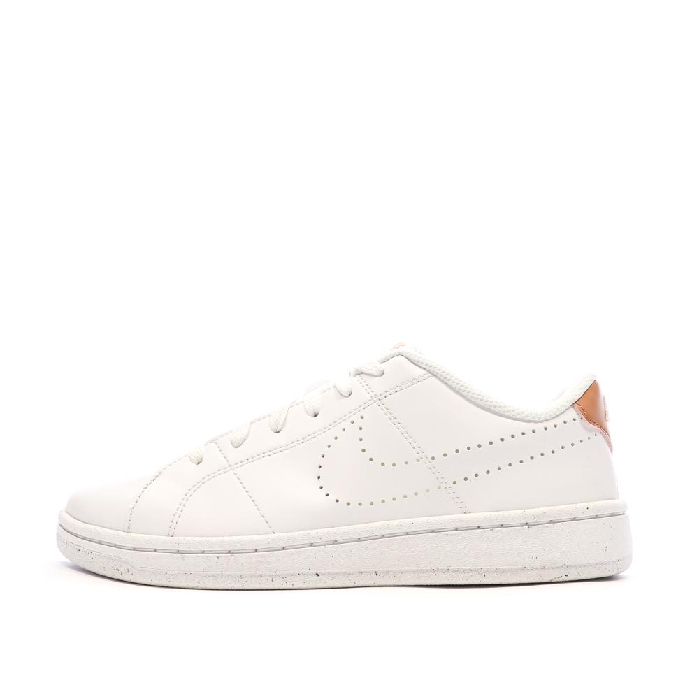 Baskets Blanches/Rose Femme Nike Court Royale 2 pas cher