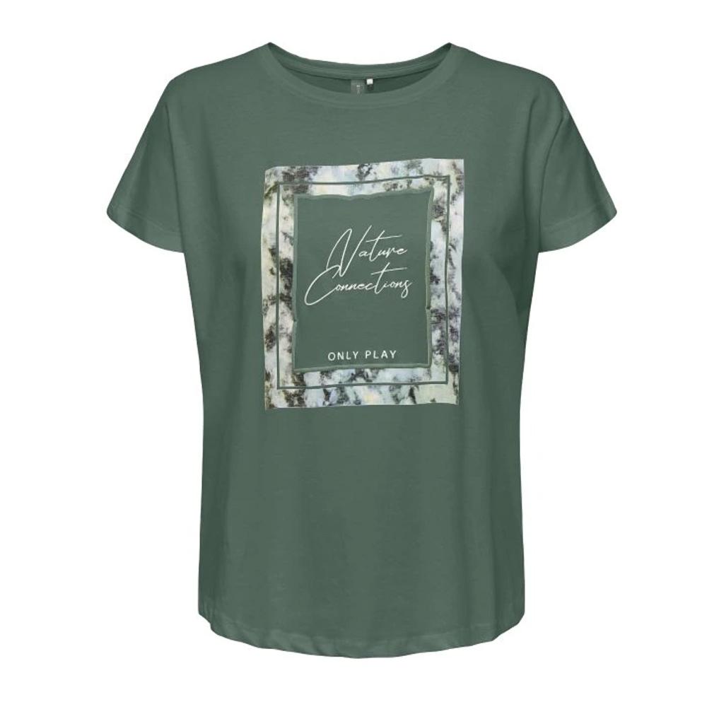 T-shirt Kaki Femme Only Life pas cher
