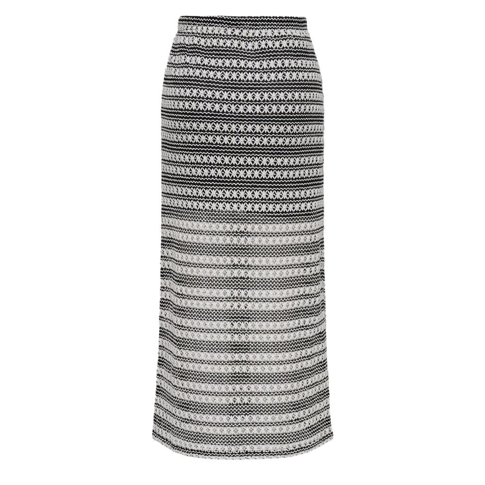 Jupe Blanc/Noir Femme JDY Elly vue 2