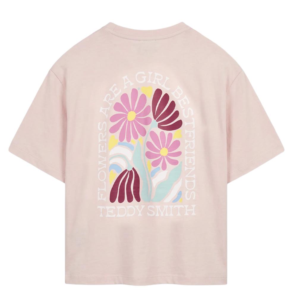 T-Shirt Rose Femme Teddy Smith Flowa vue 2