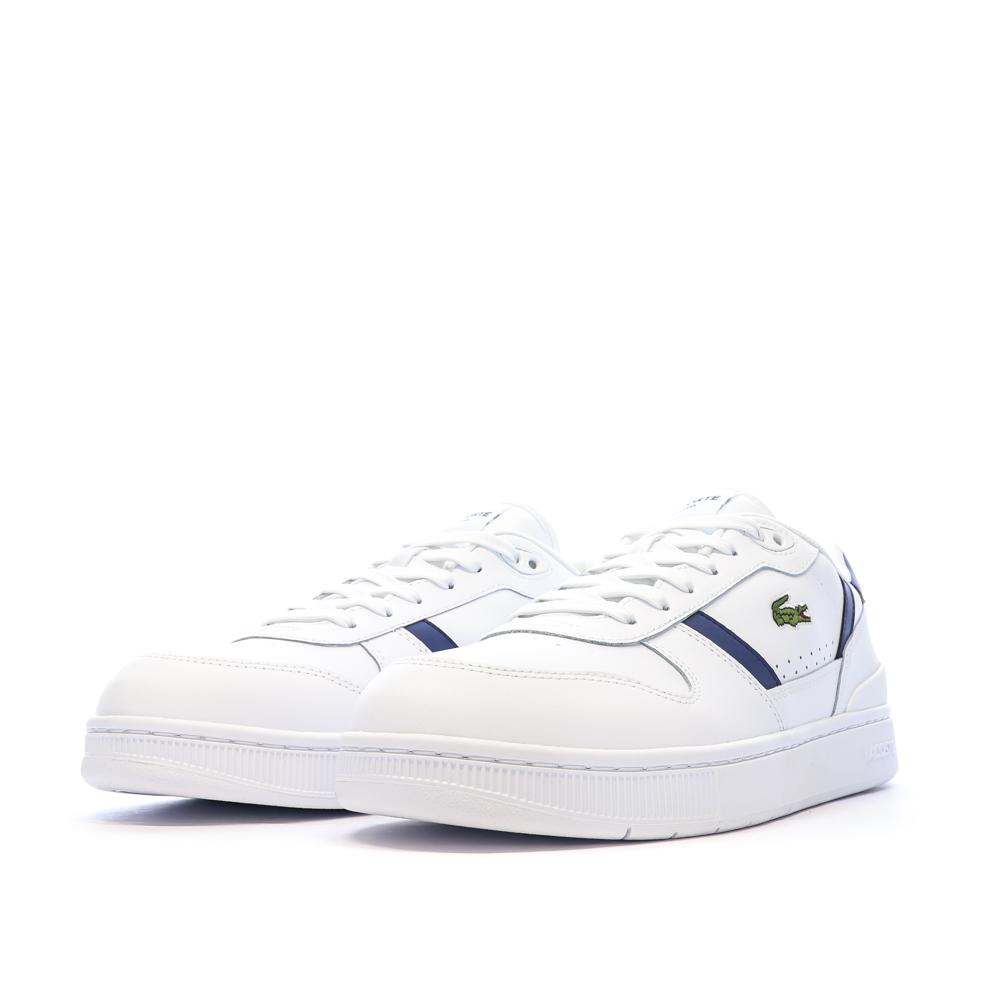 Baskets Blanc/Bleu Homme Lacoste T-clip Set 224 vue 6