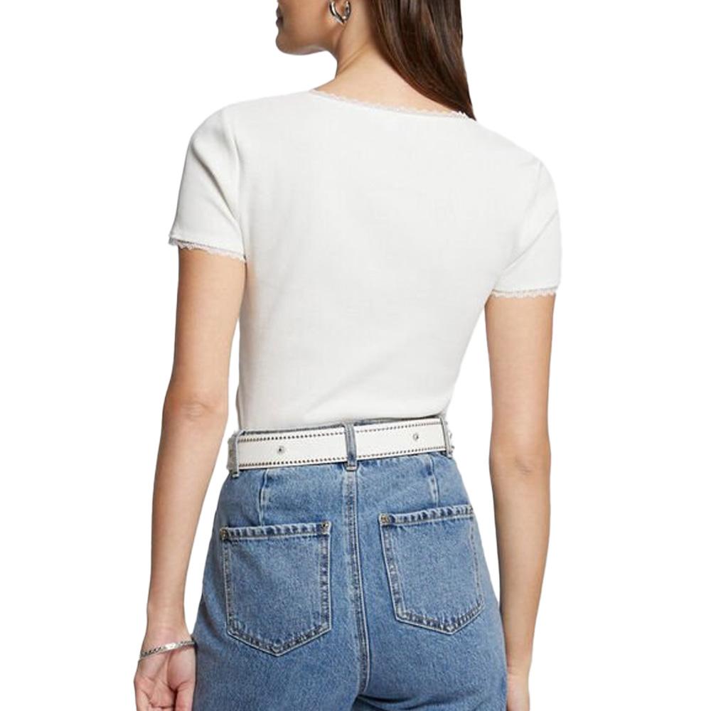 T-Shirt Blanc Femme Morgan DLUBI vue 2