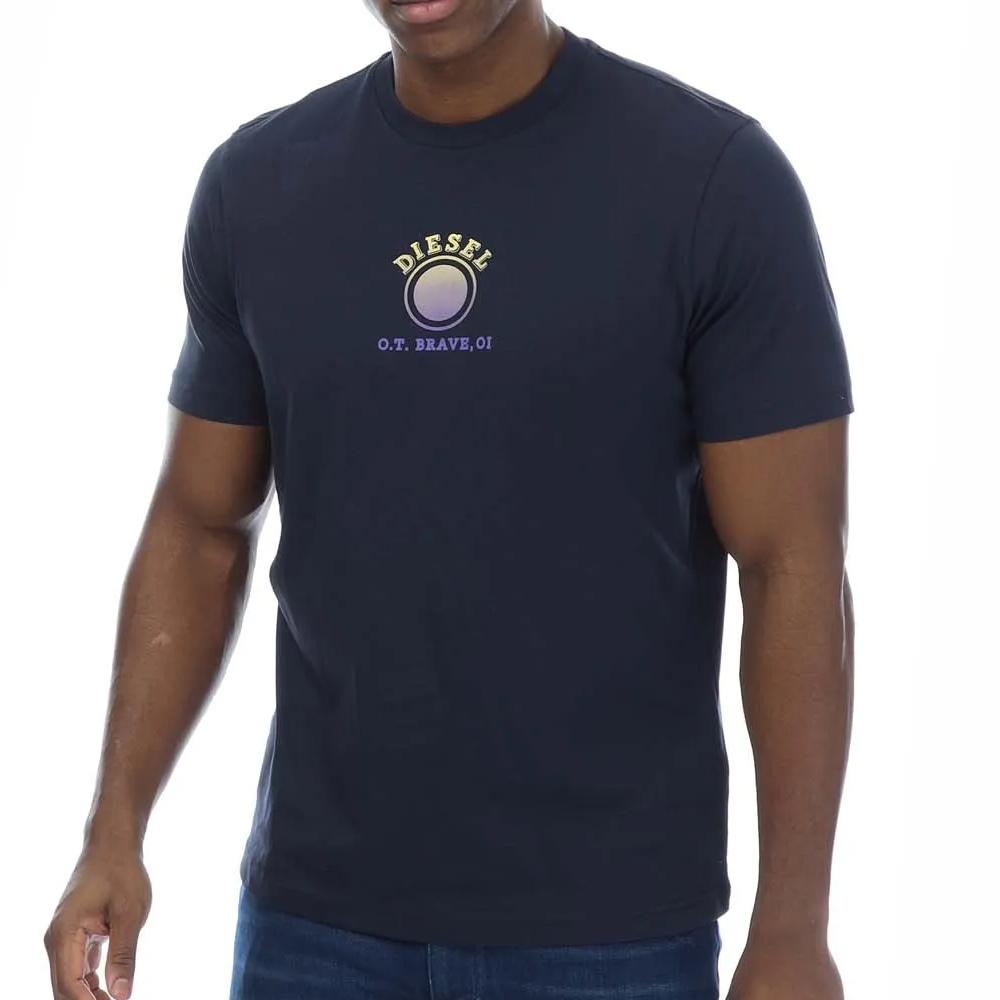 T-shirt Marine Homme Diesel Maglietta pas cher