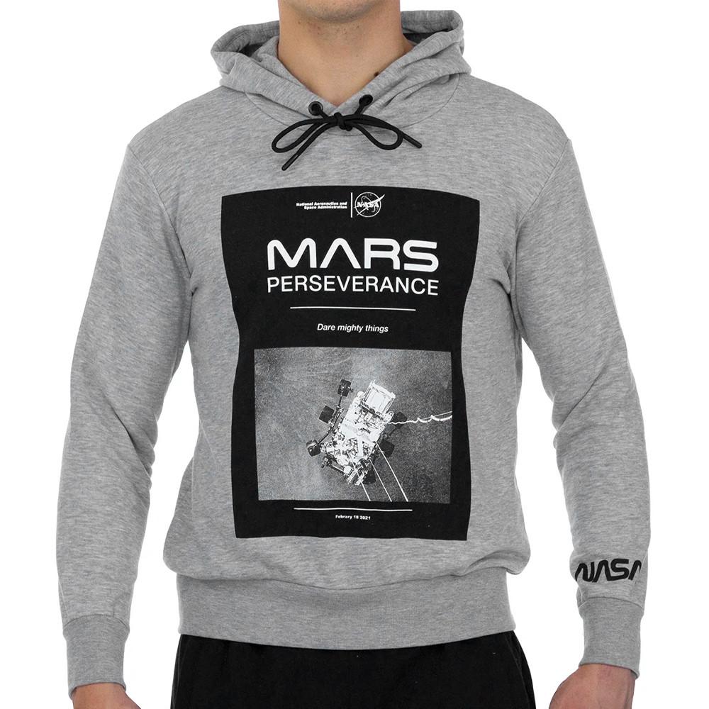 Sweat Capuche Gris Homme Nasa 02H pas cher