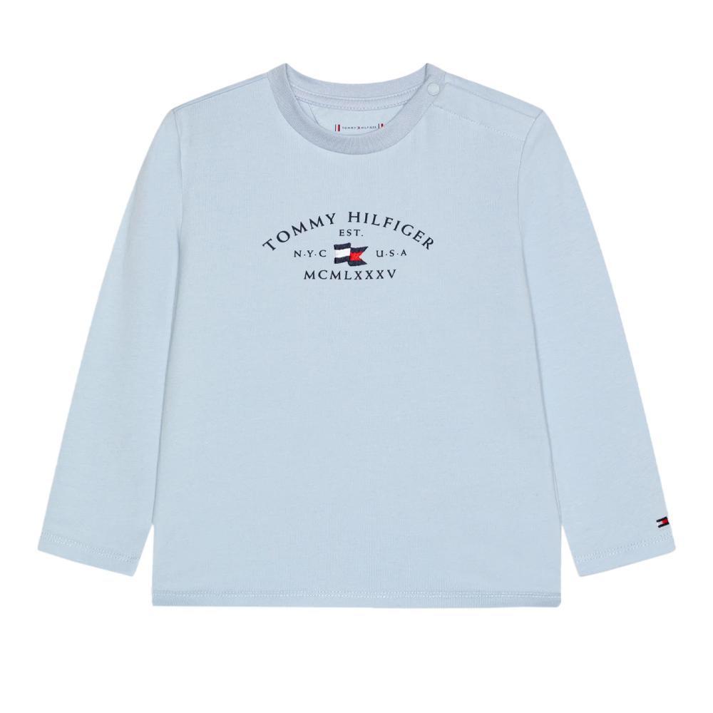 T-shirt Bleu Garçon Tommy Hilfiger Nautical pas cher