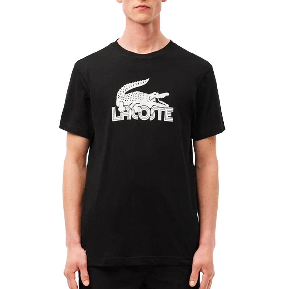 T-shirt Noir Homme Lacoste TH2508 pas cher
