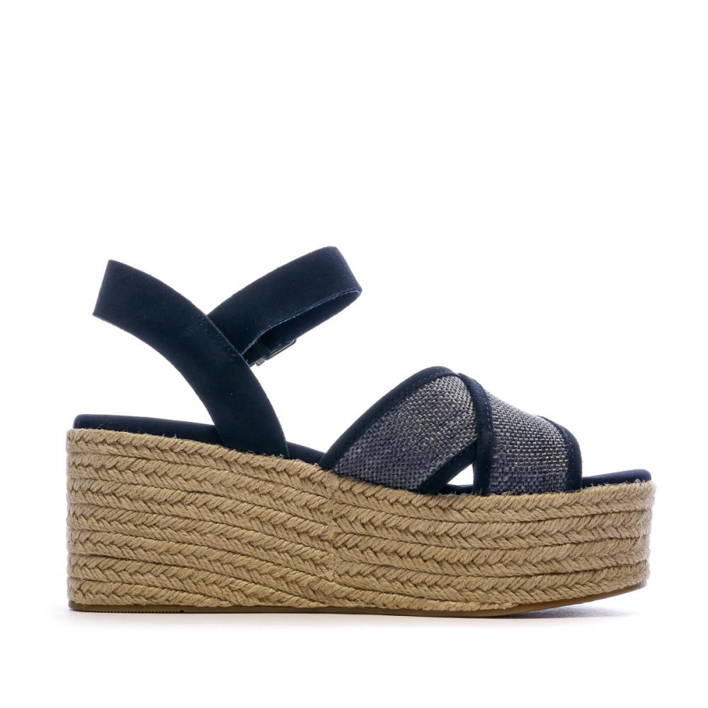 Sandales compensées marine femme Tommy Hilfiger Natural vue 2