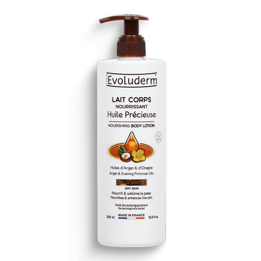 Lait Corps Nourrissant - Huile Précieuse Evoluderm 500ml pas cher