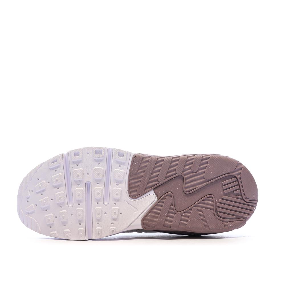 Baskets Écru/Violet Fille Nike Air Max Excee vue 5