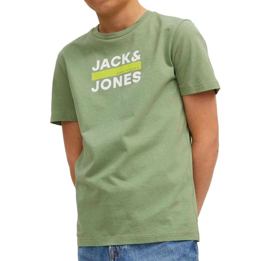 T-shirt vert garçon Jack & Jones Dan pas cher