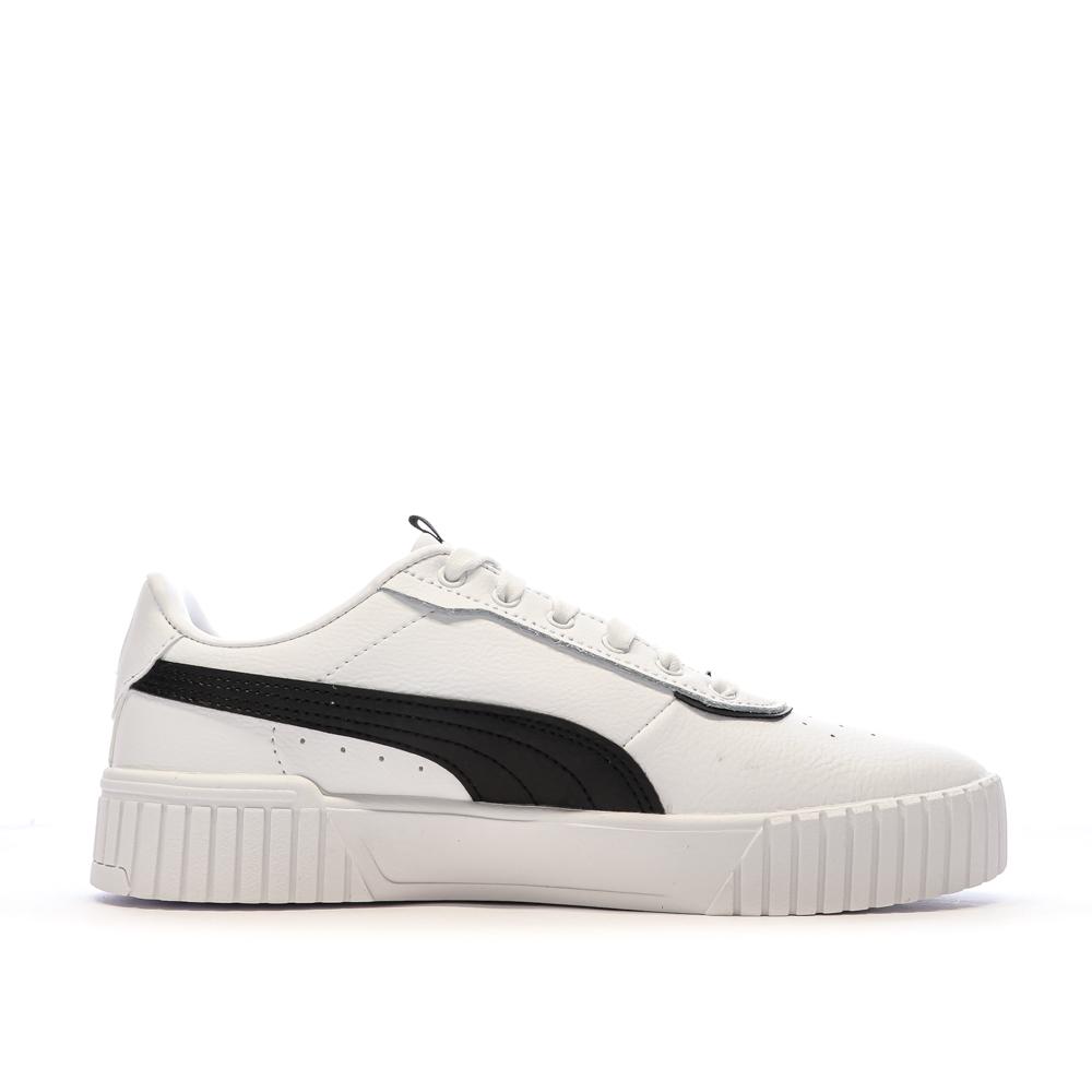 Baskets Blanches/Noires Femme Puma Carina 2.0 vue 2