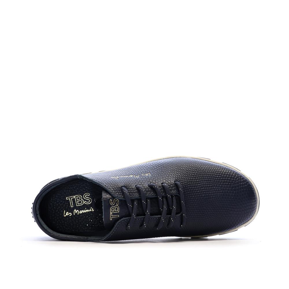 Baskets Marine Femme TBS Cruiser Python vue 4