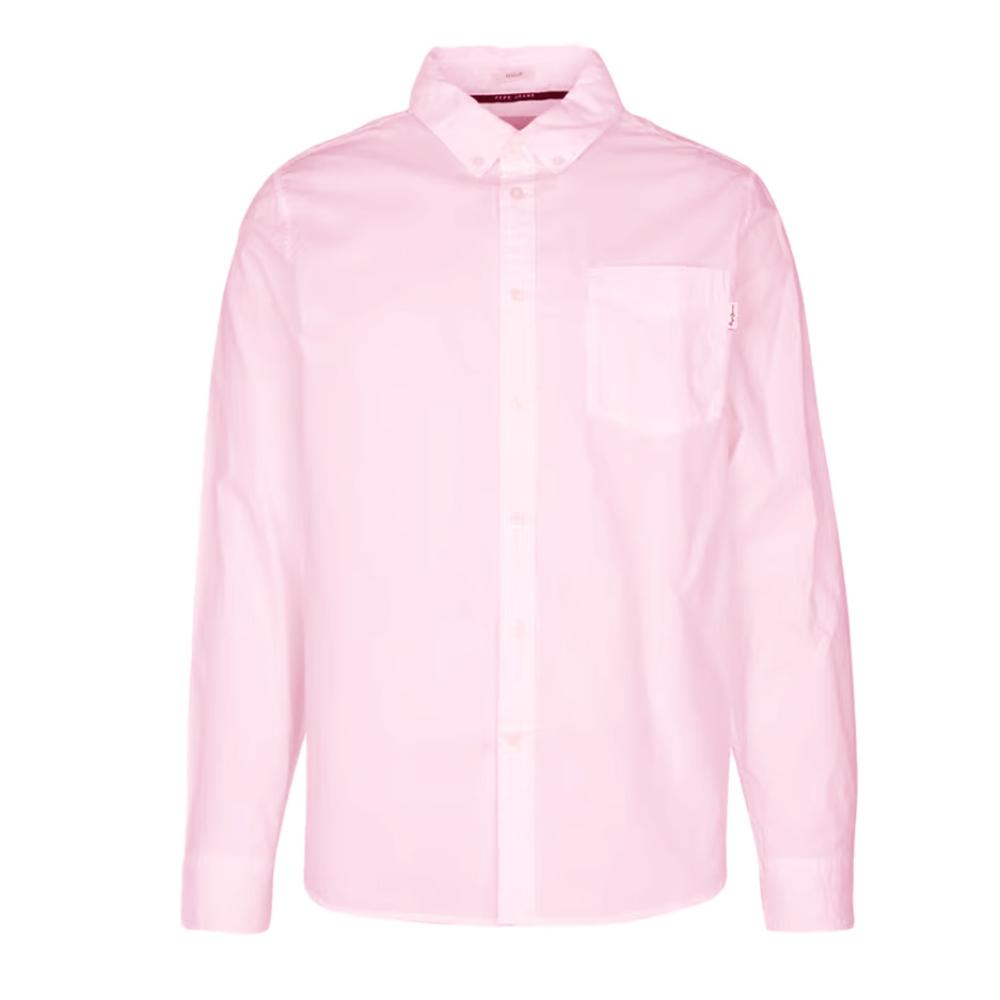 Chemise Rose Homme Pepe jeans Arnold pas cher