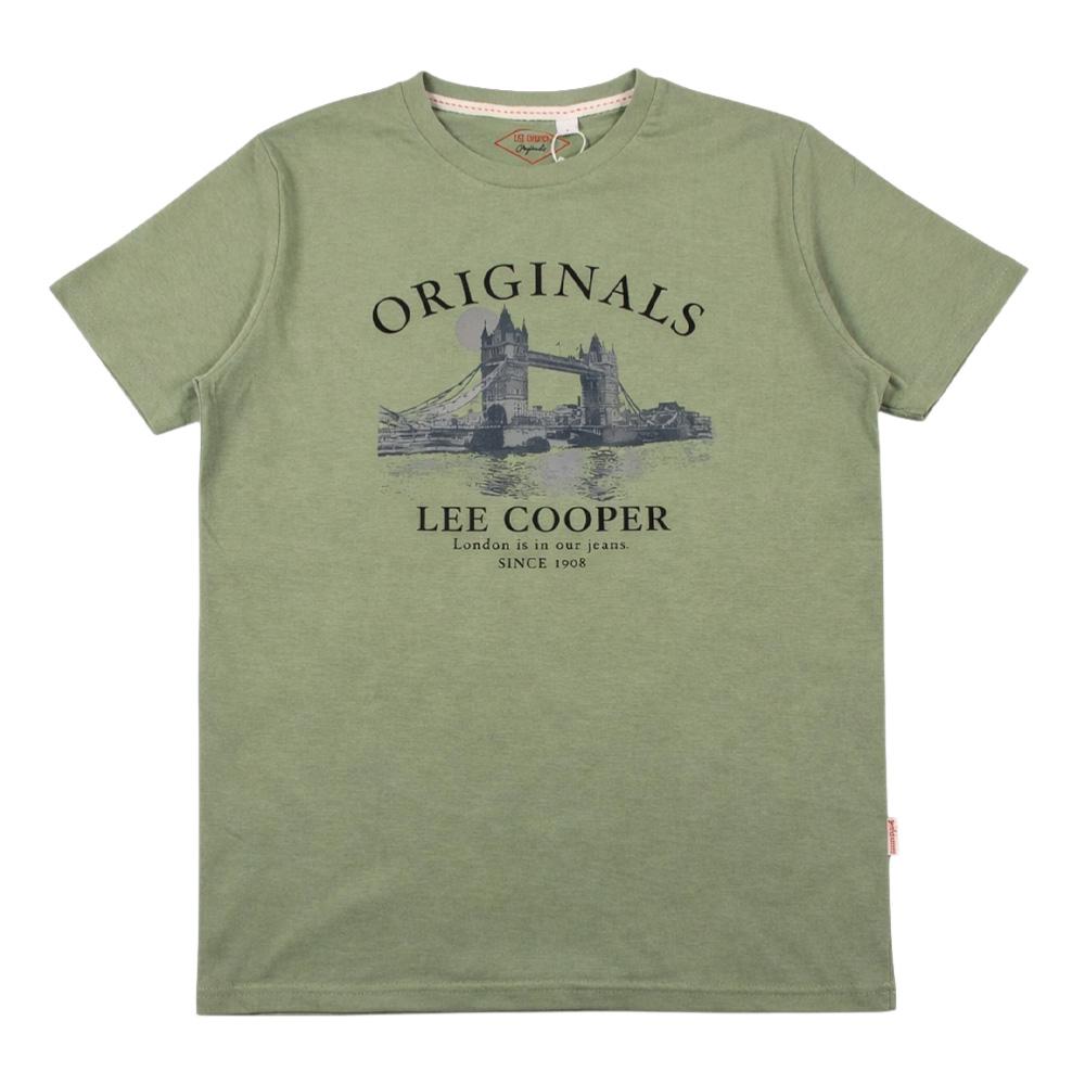 T-Shirt Kaki Homme Lee Cooper LCN820 vue 2