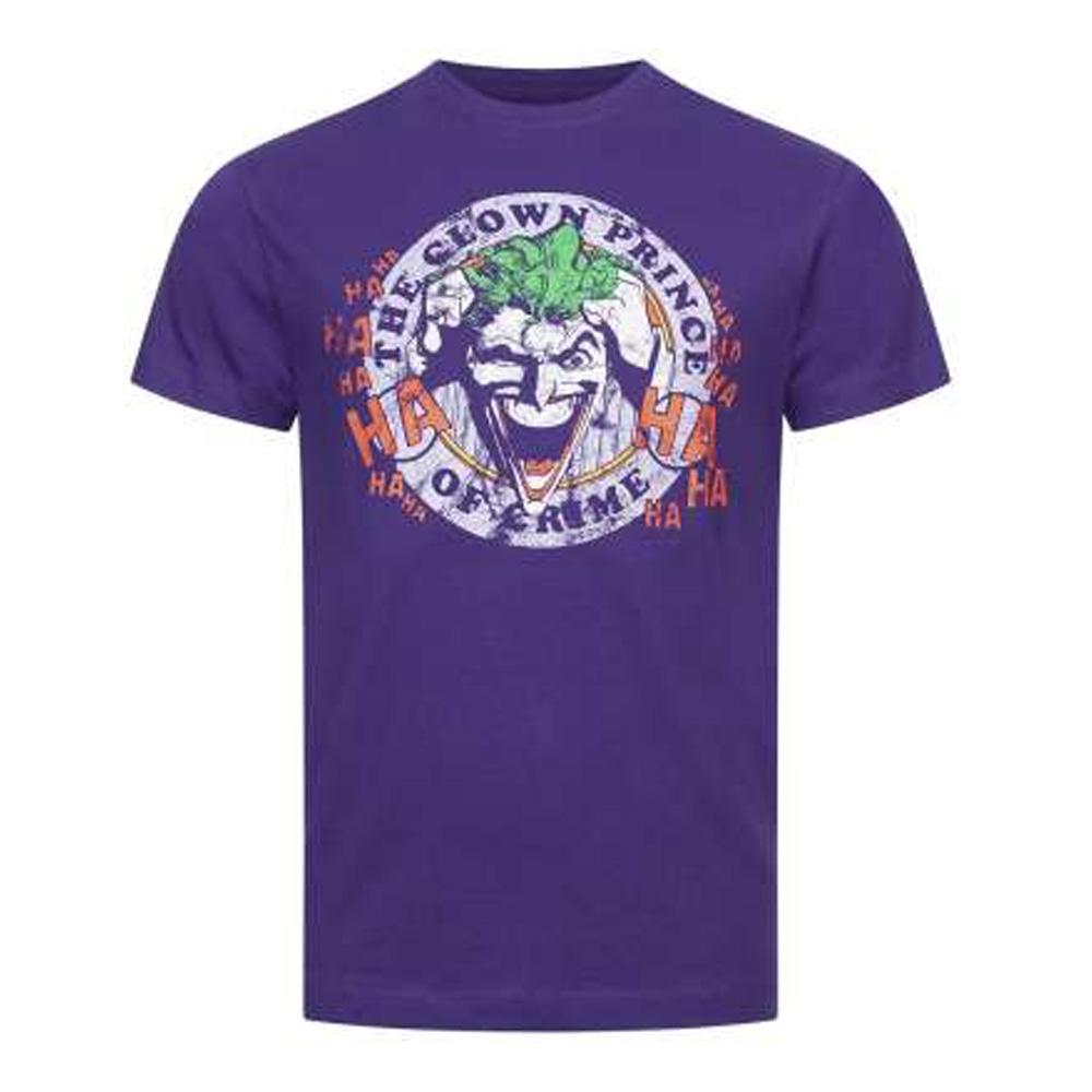 T-Shirt Violet Homme Dc Comics Smile Emblem pas cher