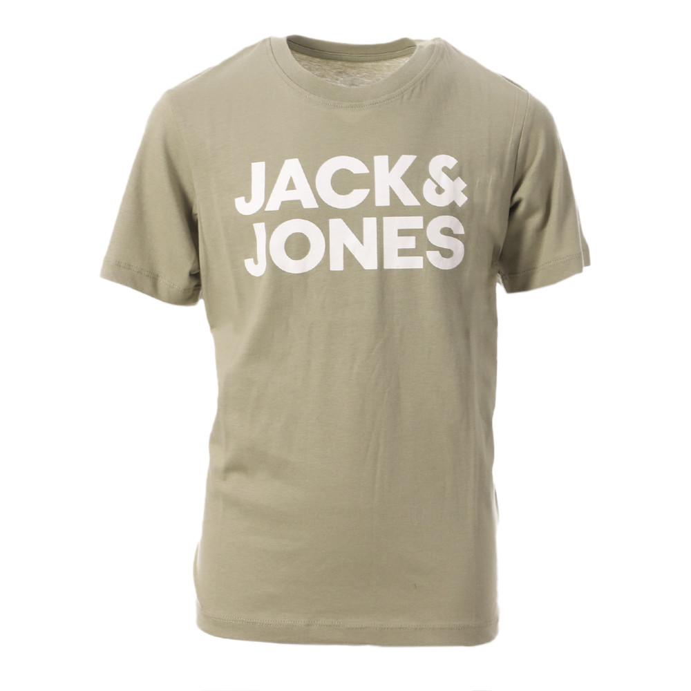 T-shirt Kaki Garçon Jack & Jones Corp pas cher