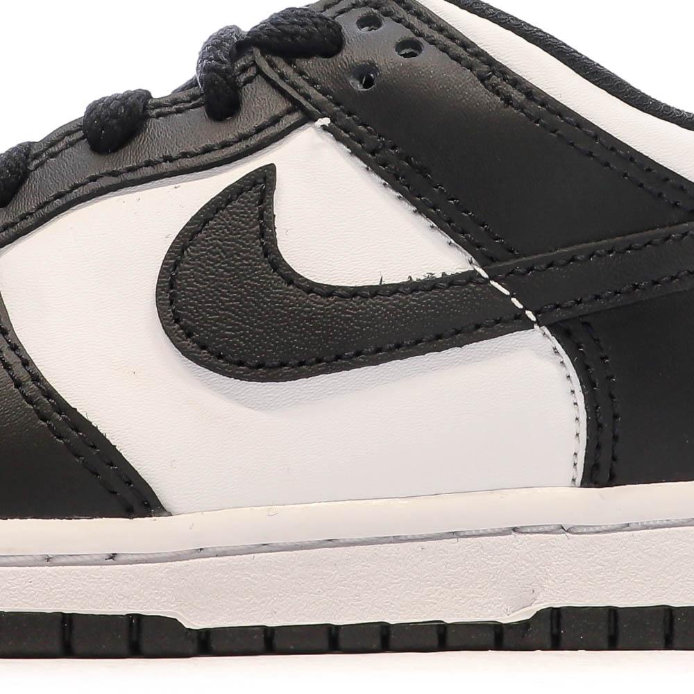 Baskets Blanches/Noires Garçon Nike Dunk Low vue 7