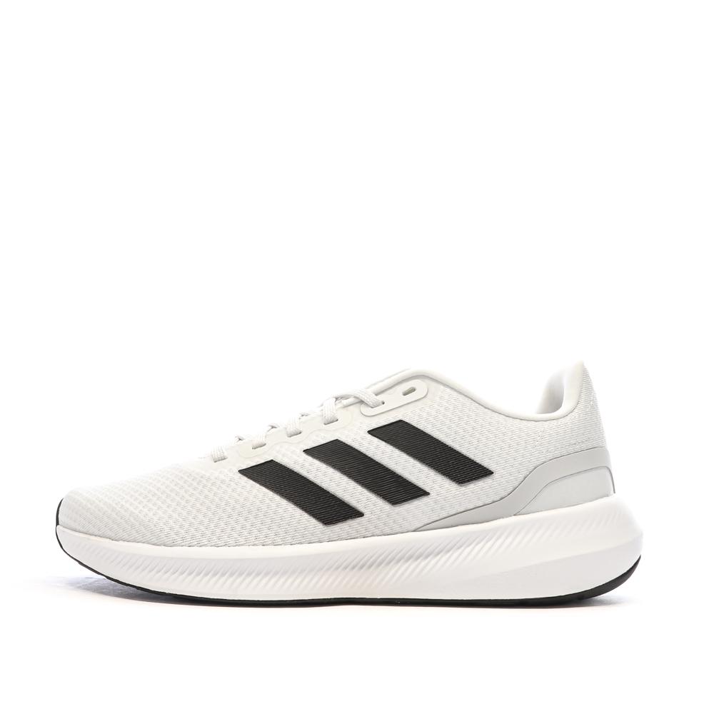 Chaussures de running Blanches/Noires Homme Adidas Runfalcon ID2292 pas cher