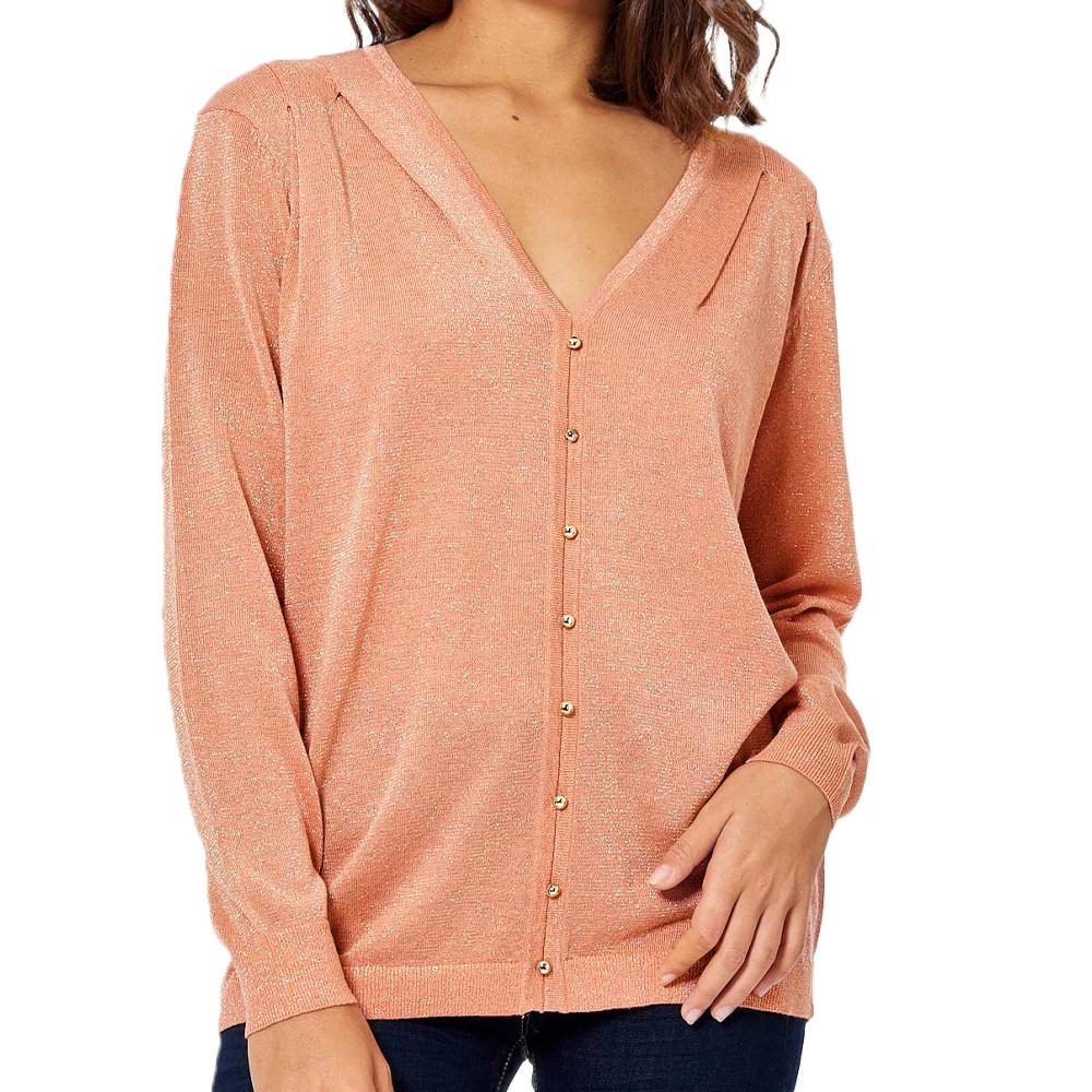 Pull Pailleté Corail Femme Kaporal Janee pas cher