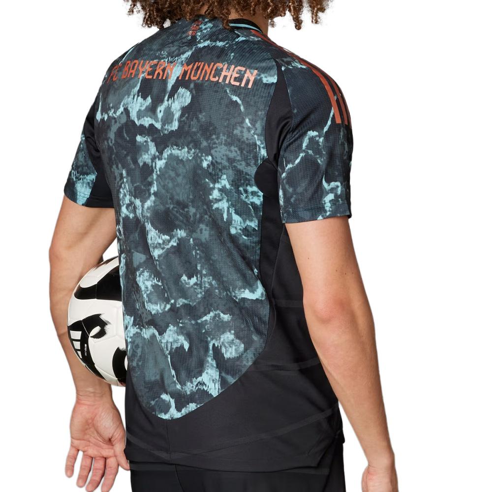 FC Bayern Camiseta de Fútbol Auténtica Negra/Azul Adidas 24/25, Hombre ver 2