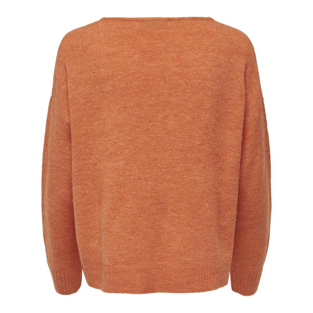 Pull Orange Femme JDY Elanora vue 2