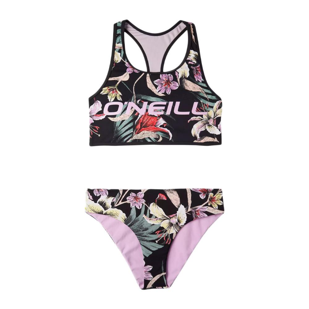 Maillot de bain 2 pieces Noir à Motifs Fille O'Neill 3800011 pas cher
