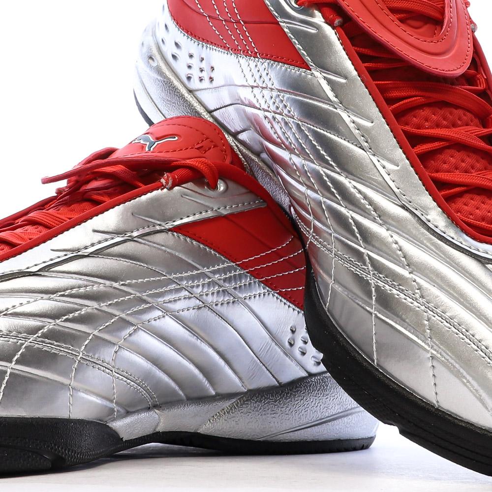 Baskets Noires/Rouges/Argent Homme Puma Goalgetter vue 7