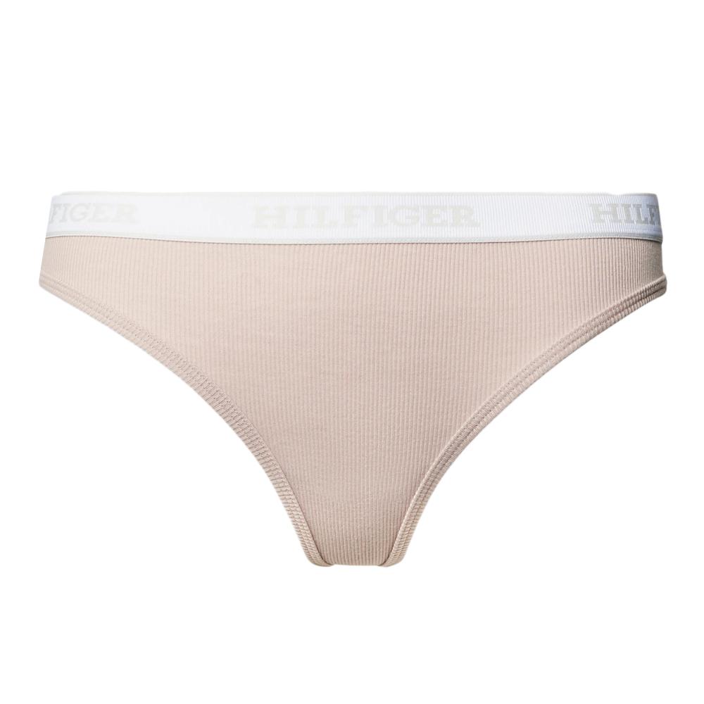 String Beige Femme Tommy Hilfiger Thong pas cher