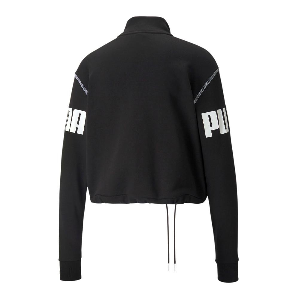 Sweat 1/4 zip Noir Femme Puma Power vue 2