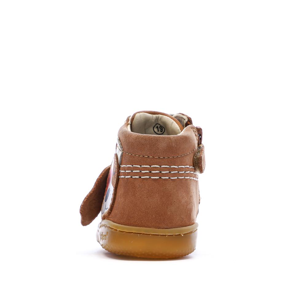 Baskets Hautes Marron Garçon Kickers Bottillon vue 3