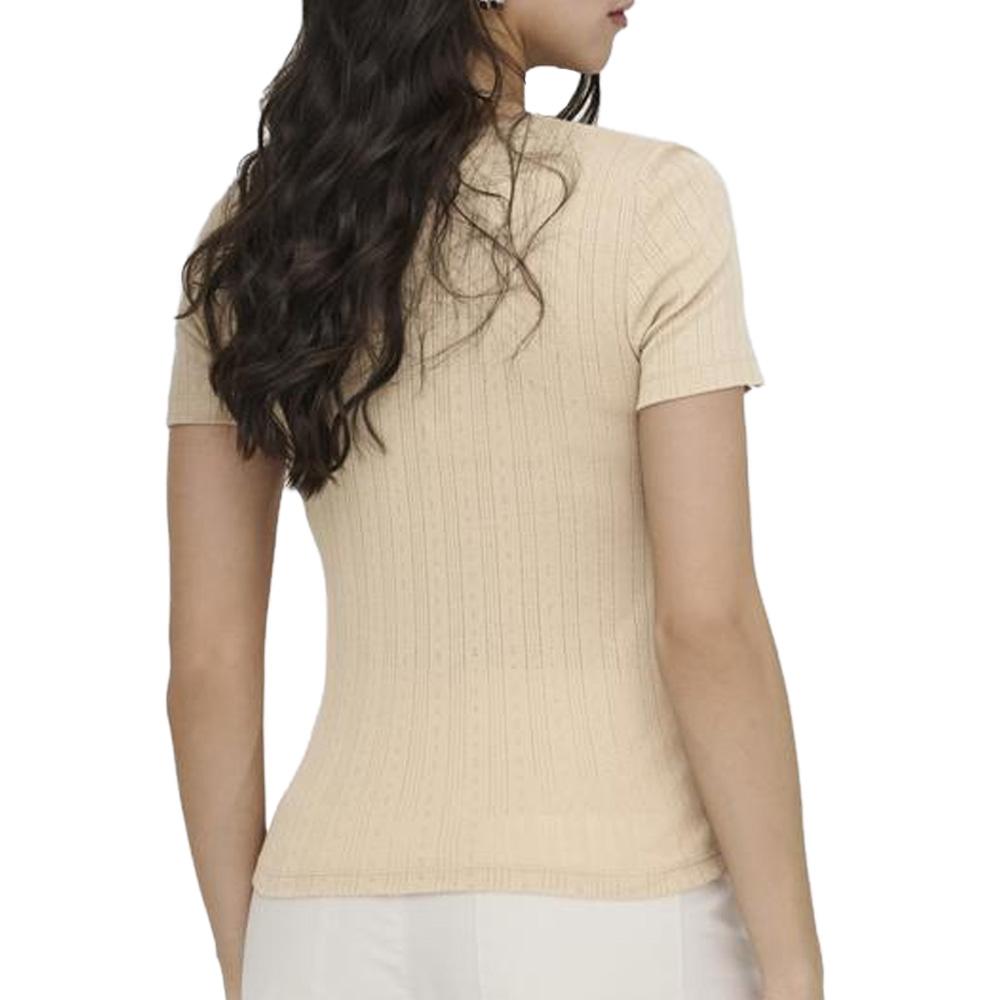 T-Shirt Beige Frau JDY Salsa Ansicht 2